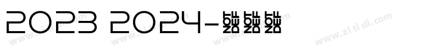 2023 2024字体转换